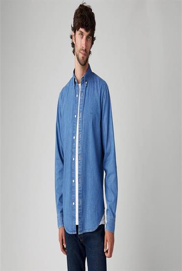 Woven shirts-WOODROW MID WASH-MEN